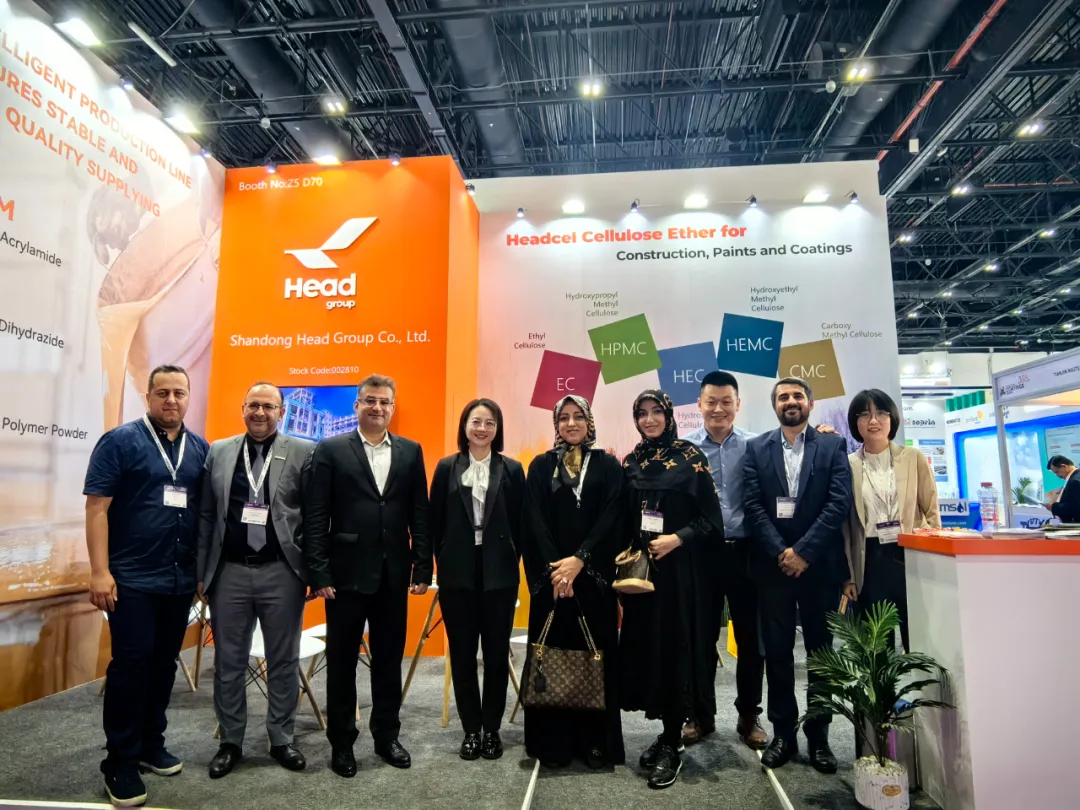 “展”出風(fēng)采！赫達(dá)集團(tuán)攜Headcel纖維素醚實力亮相2024中東涂料展！